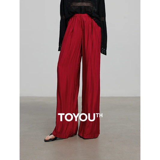 TOYOUTH Women Casual Pants 2025 Summer New Long Pants 8527002 by PDG ibma