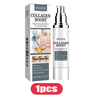 Collagen Booster Face Cream Moisturizing Firming Skin Care for Women Reduces Wrinkles Fine Lines 30ml Hyaluronic Acid Skincare