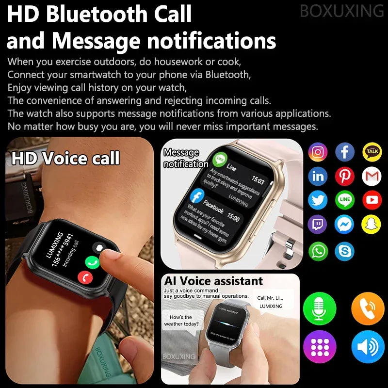 New Bip 6 Pro Smart Watch Men Outdoor Sports Fitness Track IP68 Waterproof Heart Rate BT Call 700 mAh Battery Smartwatches Women