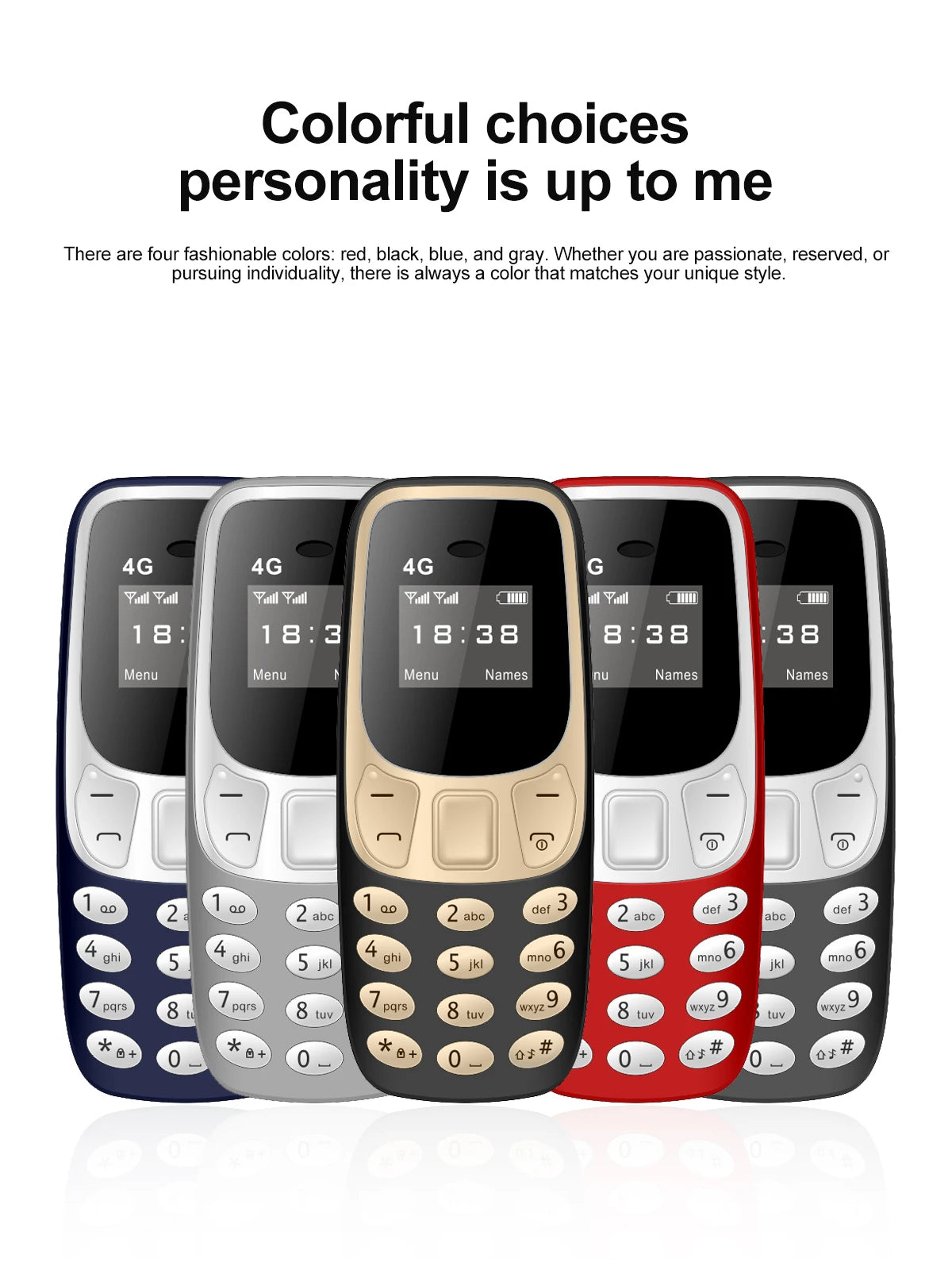 SERVO BM10 Mini Mobile Phone 2G GSM/4G LTE Speed Dial Call Recording MP3 Player Blacklist Dual SIM Standby Smallest Cellphones