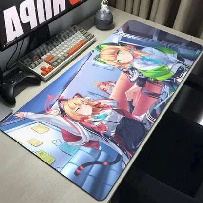 Game Blue Archive Mousepad Mouse Mat Desk Mat With Pad gaming accessories Prime Gaming XXL 1200x600x5mm Keyboard Pad