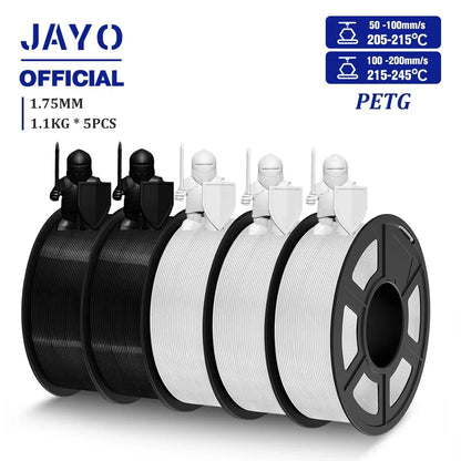 JAYO PLA/PLA META/PETG/SILK/PLA+/Wood/ ABS/Marble 3D Printer Filament 1.75mm 5KG 3D Printing Materials for 3D Printer&3D Pen