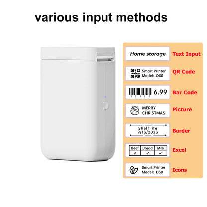 Niimbot D11 D110 D101 H1S Mini Thermal Printer Pocket Label Maker USB Bluetooth Label Stick Printer Inkless DIY Name Price Tag