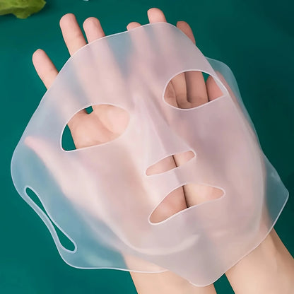 3D Silicone Face Mask Cover Reusable Face Mask Holder for Sheet Masks Moisturizing Facial Mask Cover Prevent Evaporation Beauty