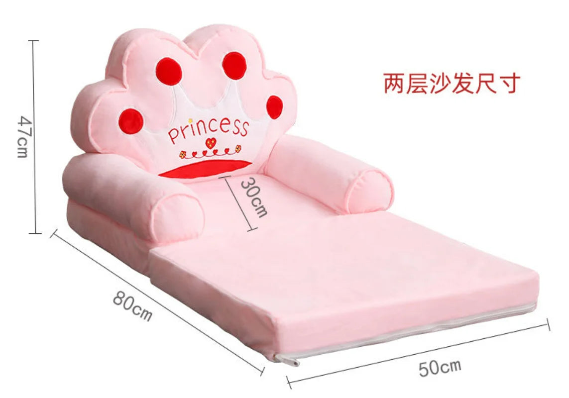 Home Cute Princess Style Folding Sofa Bed Multifunctional Lazy Leisure Single Seat Sofa For Home Decor Living Room Furniture