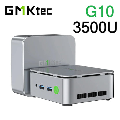 GMKtec G10 AMD Ryzen 5 3500U Mini PC DDR4 3200Mhz PCie 3.0 NVMe SSD Wifi5 BT5.0 Triple Screen Display COMPUTER Wins 11