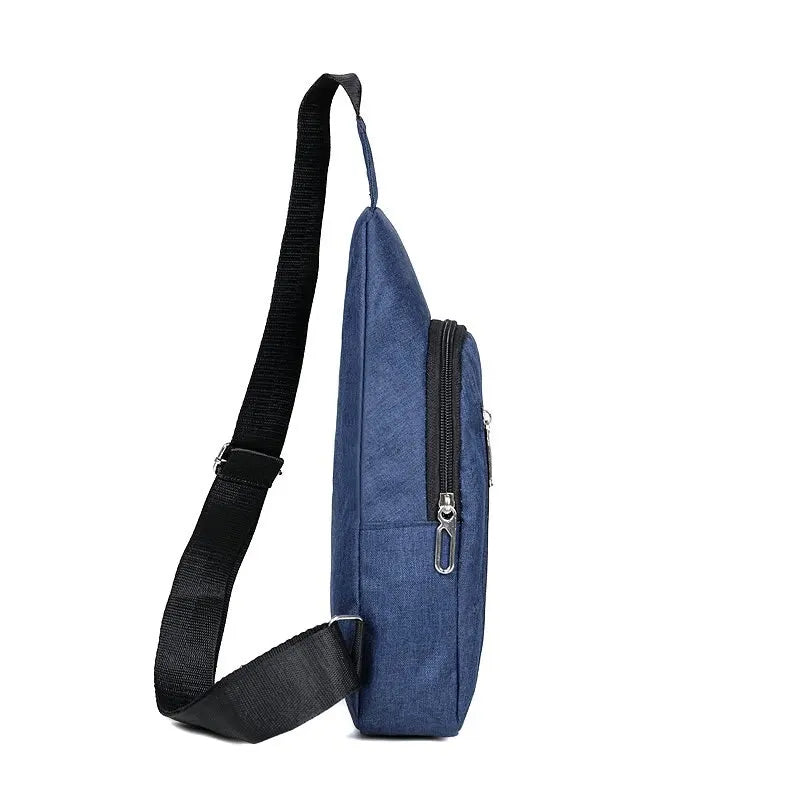 2023 New Chest Bag Fashion New Solid Color Men Chest Bag Outdoor Casual Fashion One Shoulder Crossbody Bag