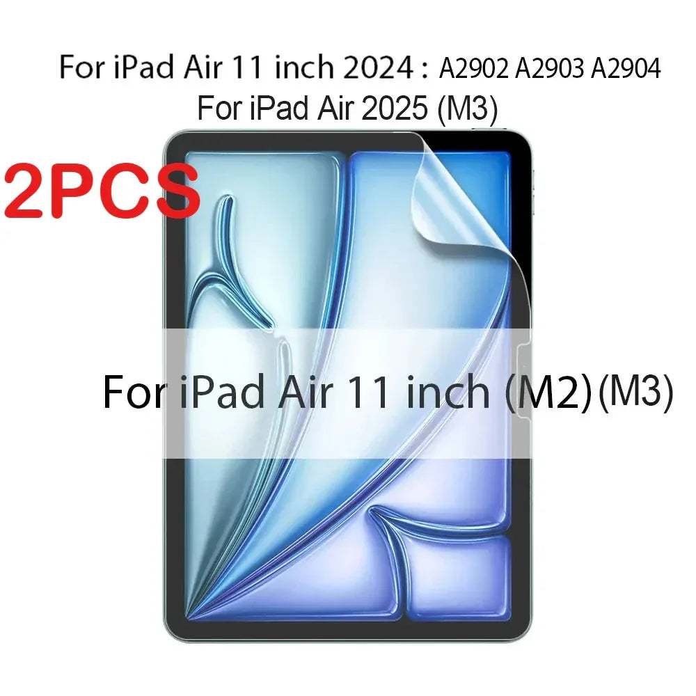 2PCS Matte Like Paper Film Screen Protector for IPad A16 11th Pro 13 12.9 11 2025 M5 M4 Air 4 5 3 10th 9th 8th 7 Mini 6 7 Screen