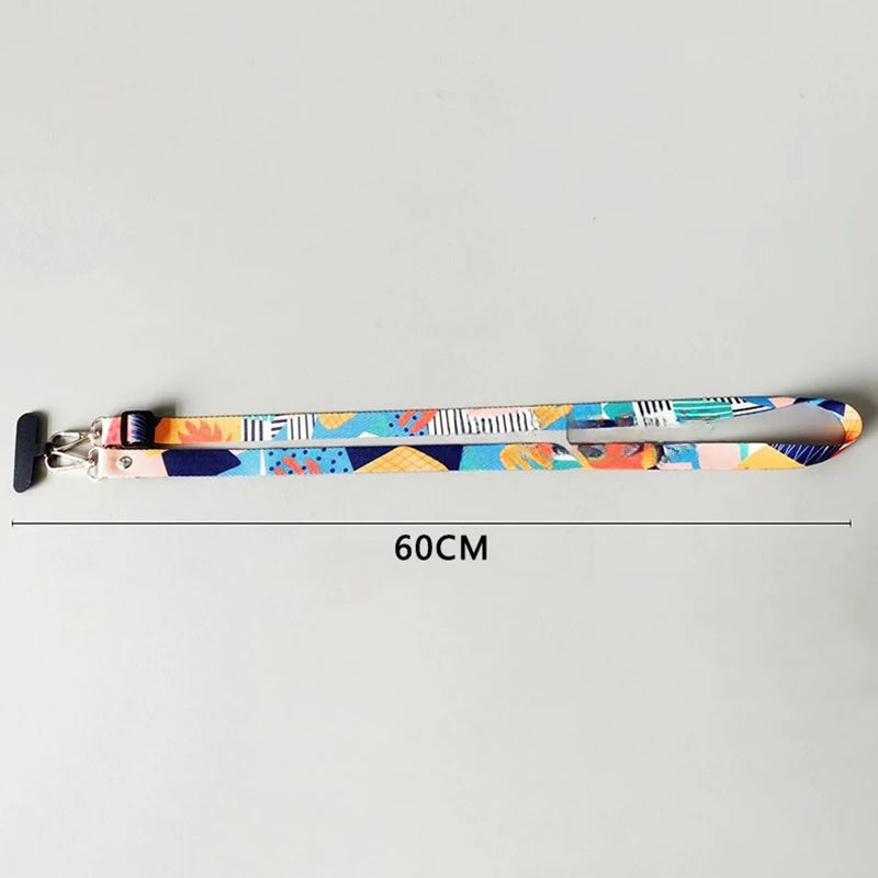 Universal Mobile Phone Lanyard, Adjustable, Neck & Crossbody Strap, Includes Anti-Loss Cable & Case Key Gasket