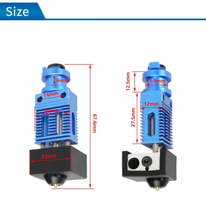 High Quality 3D Printer Parts Hotend Print Head MK8 Extruder Kit J-head Hot End For Creality CR10 Ender 3 S1 CR10S Pro CR-6 SE