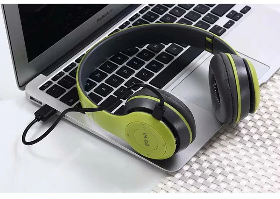 P47 Wireless Headphones Bluetooth 5.0 Earphones Foldable HIFI Stereo Bass for Music Gaming Kid Girl Earphone for iPhone XiaoMi
