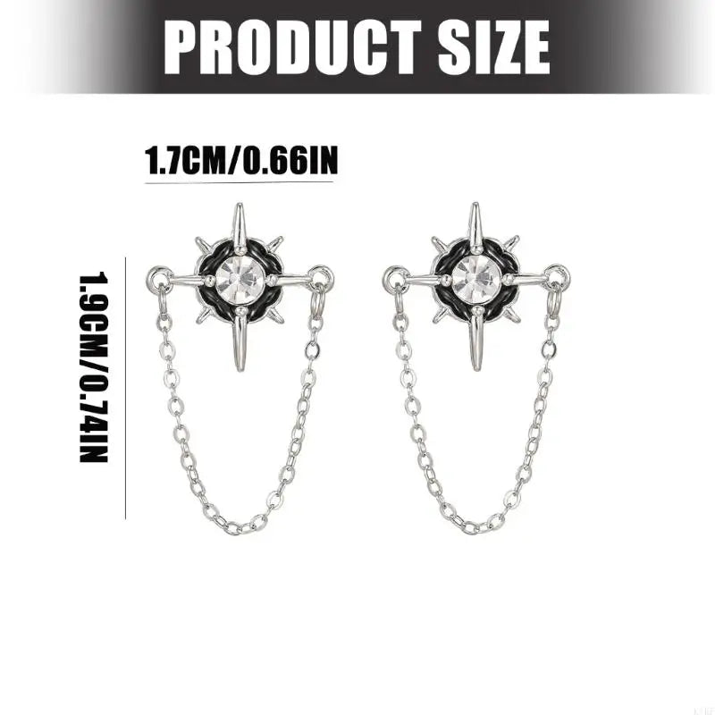 Rhinestones Chain Ear Clip For Freeclip 1 2 Earbuds With Sparkling Zirconia And Alloys Design Comfortable For Daily Wear K1KF