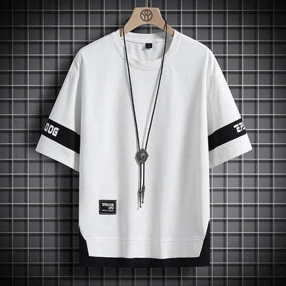 Hip Hop Loose Mens Streetwear T-shirts Casual Classic 2025 Summer Short Sleeves T Shirt Black White Tshirt Tees Oversize 5XL