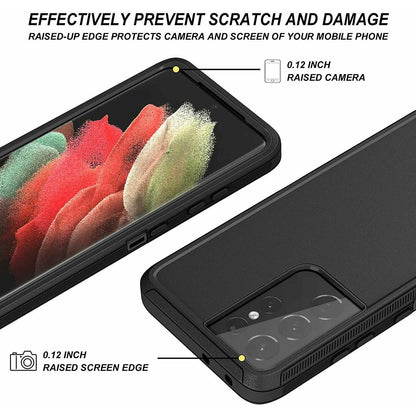3 IN 1 Heavy Duty Shockproof Defend Case For Samsung Galaxy S20 S21 FE S22 S23 S24 Ultra S10 Plus S10E Note 10 8 9 20 Plus