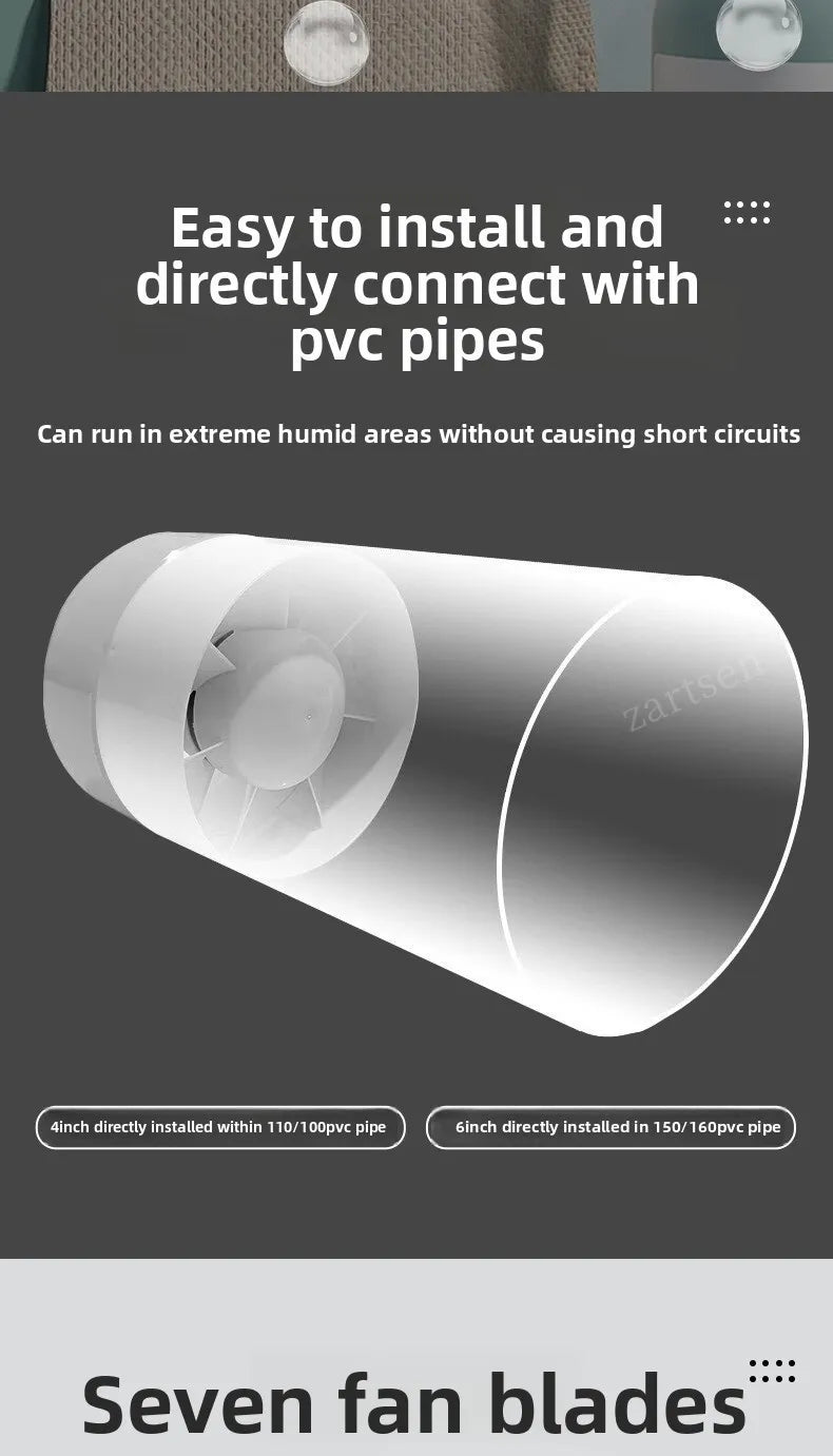 4 inch 220V Silent Ventilation Air Vents Ventilator Extractor Exhausted Extractor Fan Ventilator Bathroom Kitchen Washroom