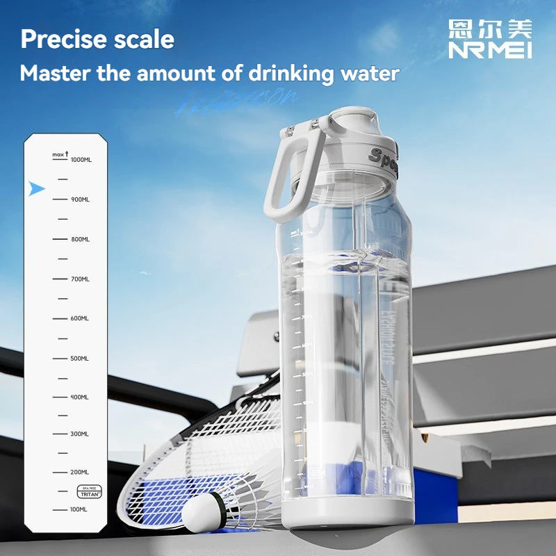 1L Sports Bottle Tritan Drinking Plastic Water Jug Fitness Bicycle Climbing Outdoor Bottle Water Cup