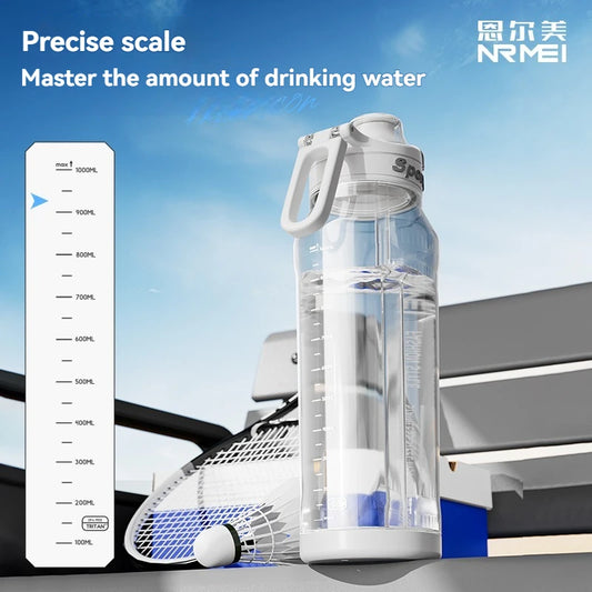1L Sports Bottle Tritan Drinking Plastic Water Jug Fitness Bicycle Climbing Outdoor Bottle Water Cup by PDG ibma