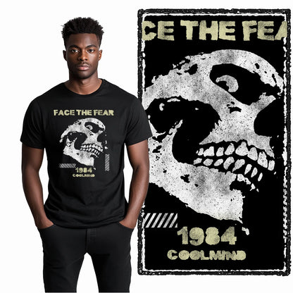 Coolmind U4 Streetwear Cool Print Exclusive Graphic T shirt fo men 100% Cotton Big Size vintage BLACK men's novelty tee shirt