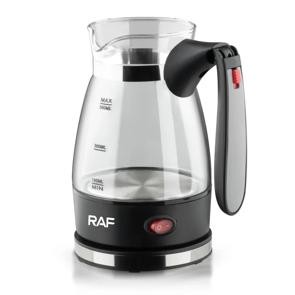 600W Electric Coffee Maker Turkey Coffee Pot Glass Italian Mocha Pot Greek Turkish Coffee Machine Easy for Household Office Gift