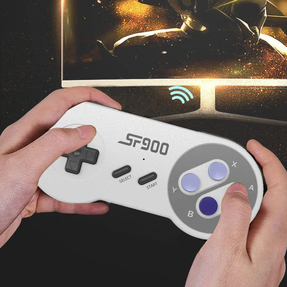 SF900 Video Game Console For Super Nintendo SNES NES Built in 4700 Game Stick TV Player with 2 Wireless Game Controller Gamepad