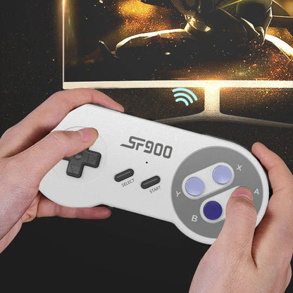 SF900 Video Game Console For Super Nintendo SNES NES Built in 4700 Game Stick TV Player with 2 Wireless Game Controller Gamepad