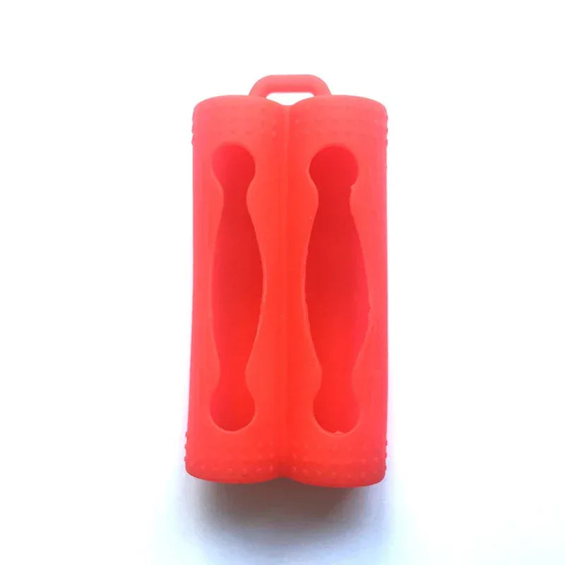 Double Battery Silicone Sleeve Cover Case For 18650 Battery Protective Bag Pouch Battery Storage Box Silicone Shockproof Case