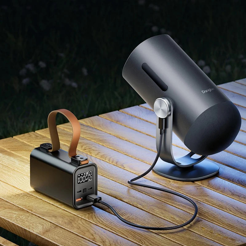 Dangbei Freedo Mini Portable Projector 1080P FHD 450 ISO Lumens 360° Surround Sound Auto Focus Projector Home Outdoor Camping