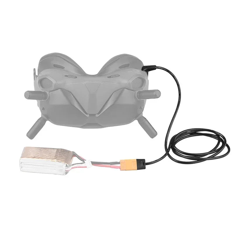 XT60 Cable FPV Glasses V2 Battery Charging Line for DJI FPV / DJI AVATA Drone Accessories Support 11.1-25.2V 3S /4S Battery