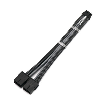 Custom 12VHPWR 12+4Pin to 2pcs PCI-E 8Pin GPU Graphics Video Card 16AWG PCIE 5.0 Cable RTX3090Ti Power Supply Extension Cable