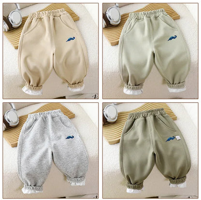 Baby Girls Boys Pants Pocket Long Trousers For Kids Toddler Infant Cartoon Pant Spring Autumn Children's Casual Sports Clothing
