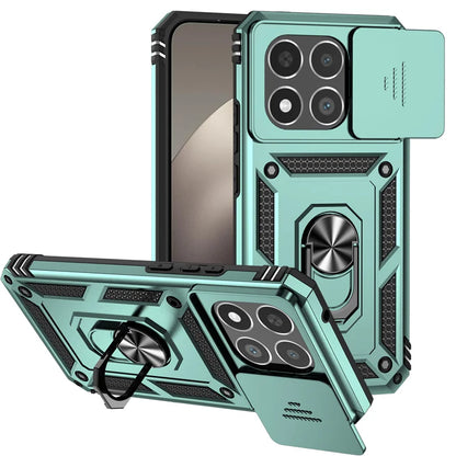 Armor Funda for Xiaomi 15T Pro 5G Case Car Magnetic Holder Ring Phone Case for Xiaomi 15 T Mi15tpro Xiaomi15T Lens Protect Cover