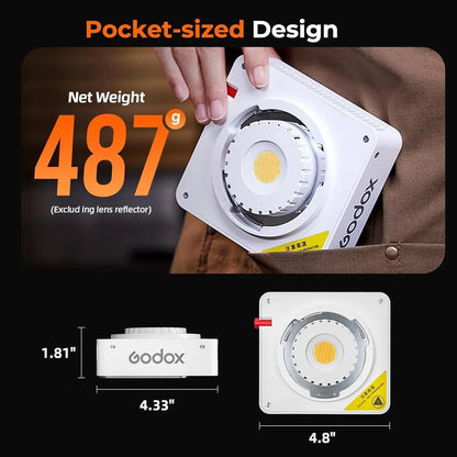 Godox ML100R 110W RGB LED Video Light 2800-6500K 11 FX Effects APP Control Godox Mount for Filmmaking/Live Streaming/Vlog