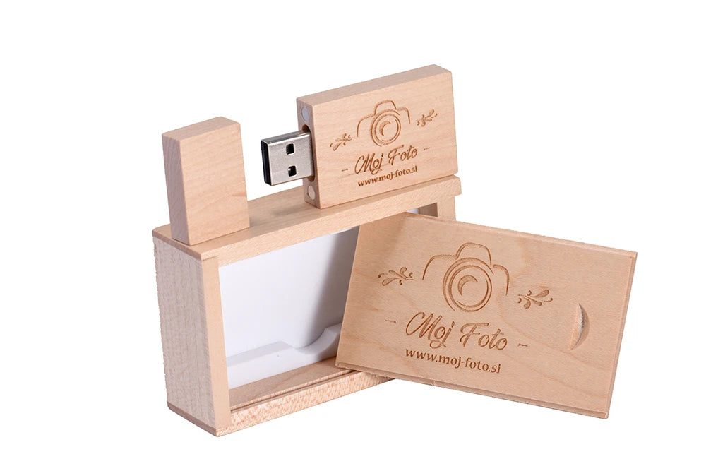 JASTER Wooden USB Flash Drive Red Wood Pendrive 64GB 16GB 32GB 4GB 8GB Creativo U Disk Memory Stick Wedding Gift Custom Logo