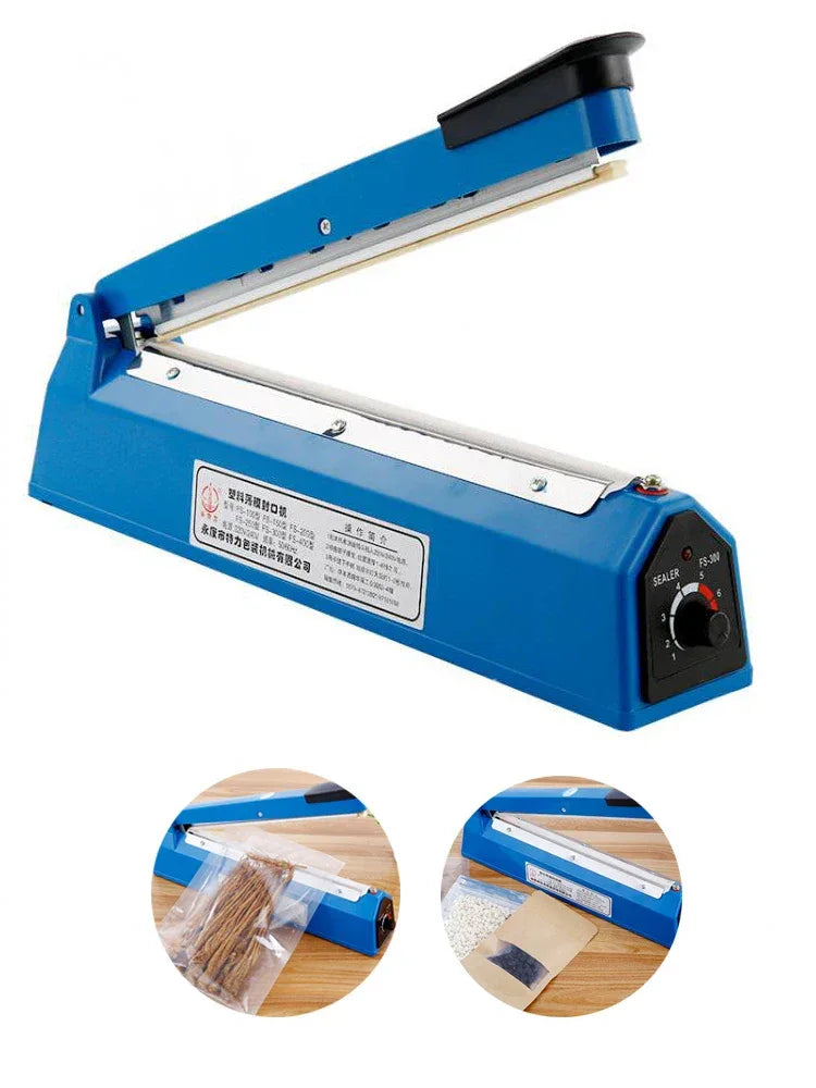 Impulse Sealing Machine Electric Heat Hand Press Sealer Food Plastic Bag 20cm Ballons Fast Heat Sealer Packaging Machine