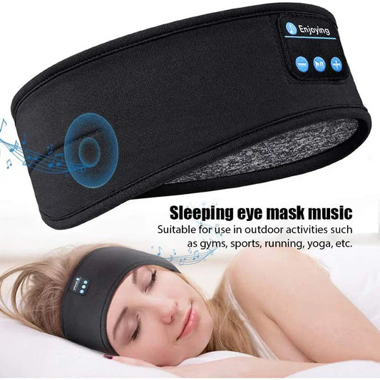 Wireless Bluetooth Earphone Sleeping Band Music Headphones Soft Elastic Comfortable Eye Mask Sleep Headset for Side Sleepers by PDG ibma