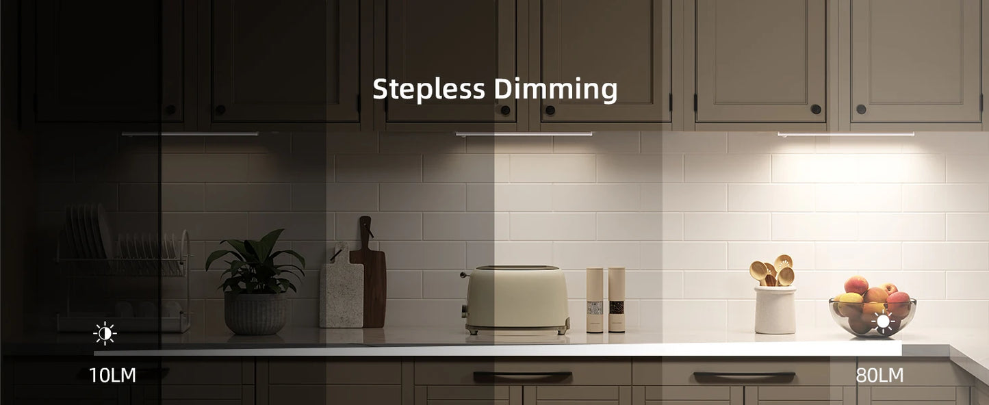 1 Rechargeable Magnetic LED Motion Sensor Light with Adjustable Brightness Temperature, Wireless Under Cabinet & Closet Lighting