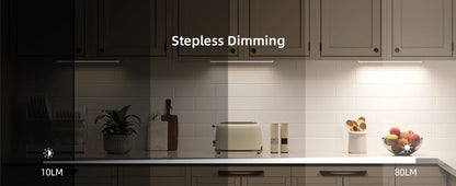 1 Rechargeable Magnetic LED Motion Sensor Light with Adjustable Brightness Temperature, Wireless Under Cabinet & Closet Lighting