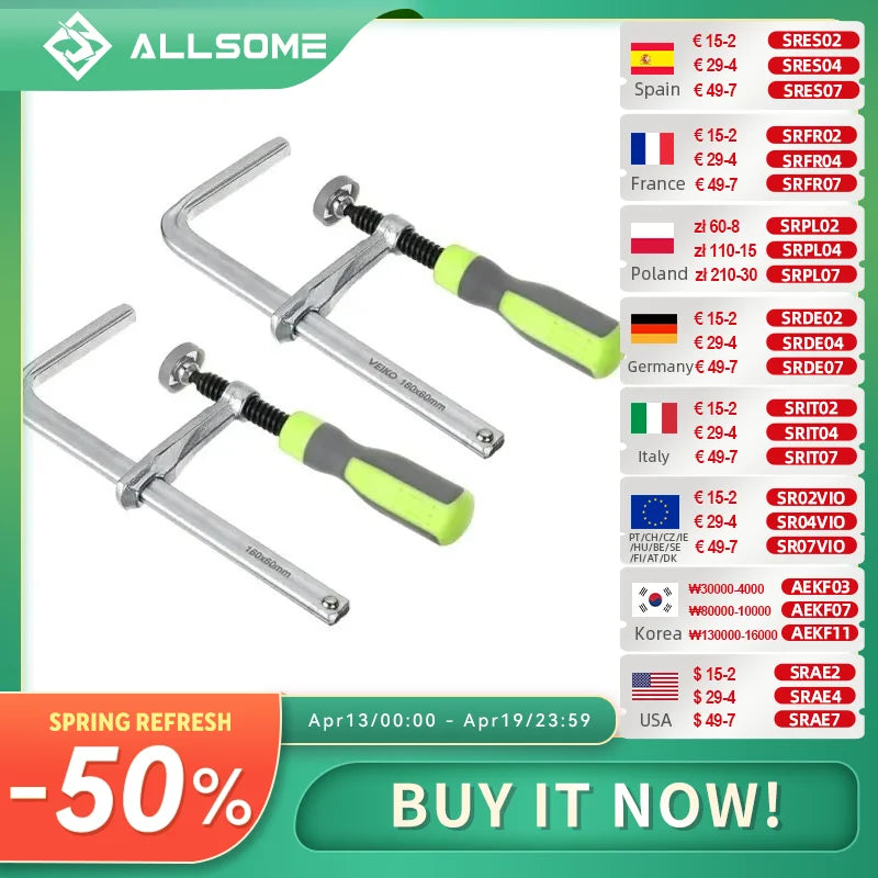 2pcs Quick Adjust Screw Handle Track Saw Rail Clamps MFT Clamps for Festool Rail Track Saw and MFT Table Woodworking Tools