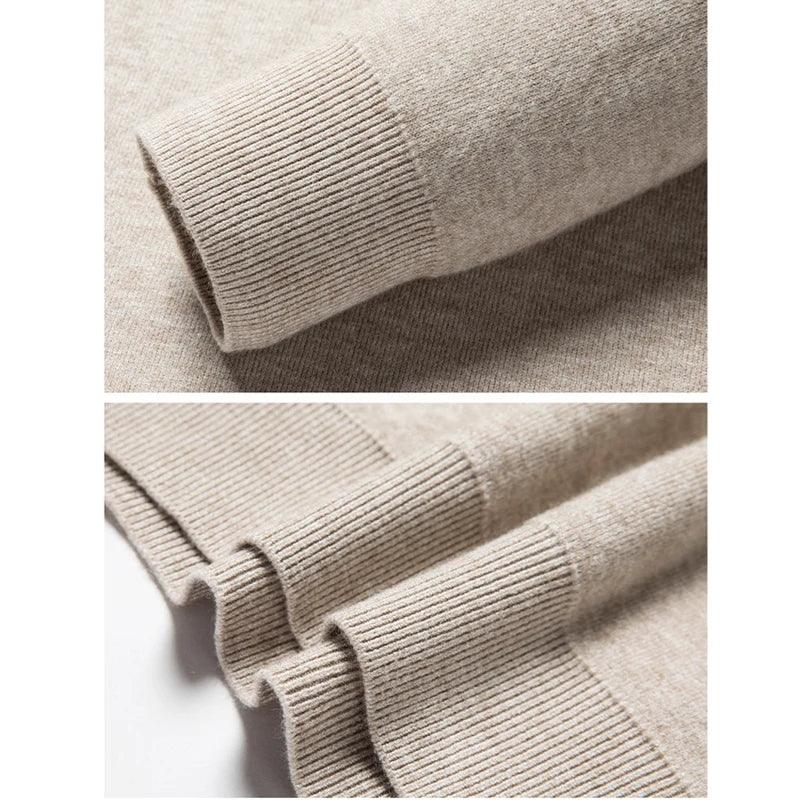 Slim Black Tops Men Autumn Winter Turtleneck Long Sleeve Slim Pullover Sweater Blouse Top Good Quality Spring Autumn Pullover