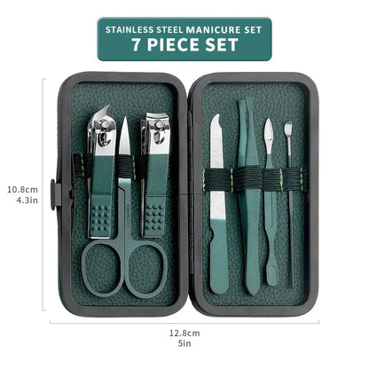 7/13/24pcs Manicure Tool Set, Cuticle Nippers And Cutter Kit, Professional Nail Clippers Pedicure Kit, Nail Art Tools