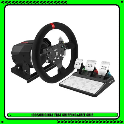 Pxn V10 Steering Wheel Gaming Controller Wired Force 900 Rotation Game Steering Wheel For Ps3/Ps4/Switch/Xbox Man Gifts Custom