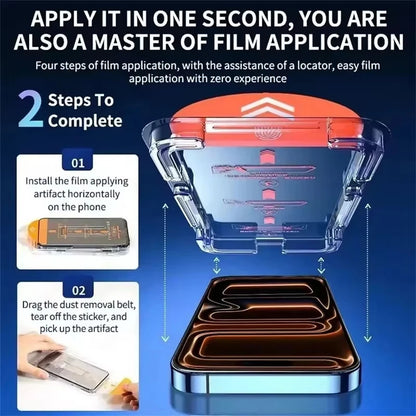 1-5Pcs Anti Spy Screen Protector For iPhone 17 16 15 14 13 12 11 Pro Max XS X XR Air 6 7 8 Plus 16e One Click Installation Glass by PDG ibma