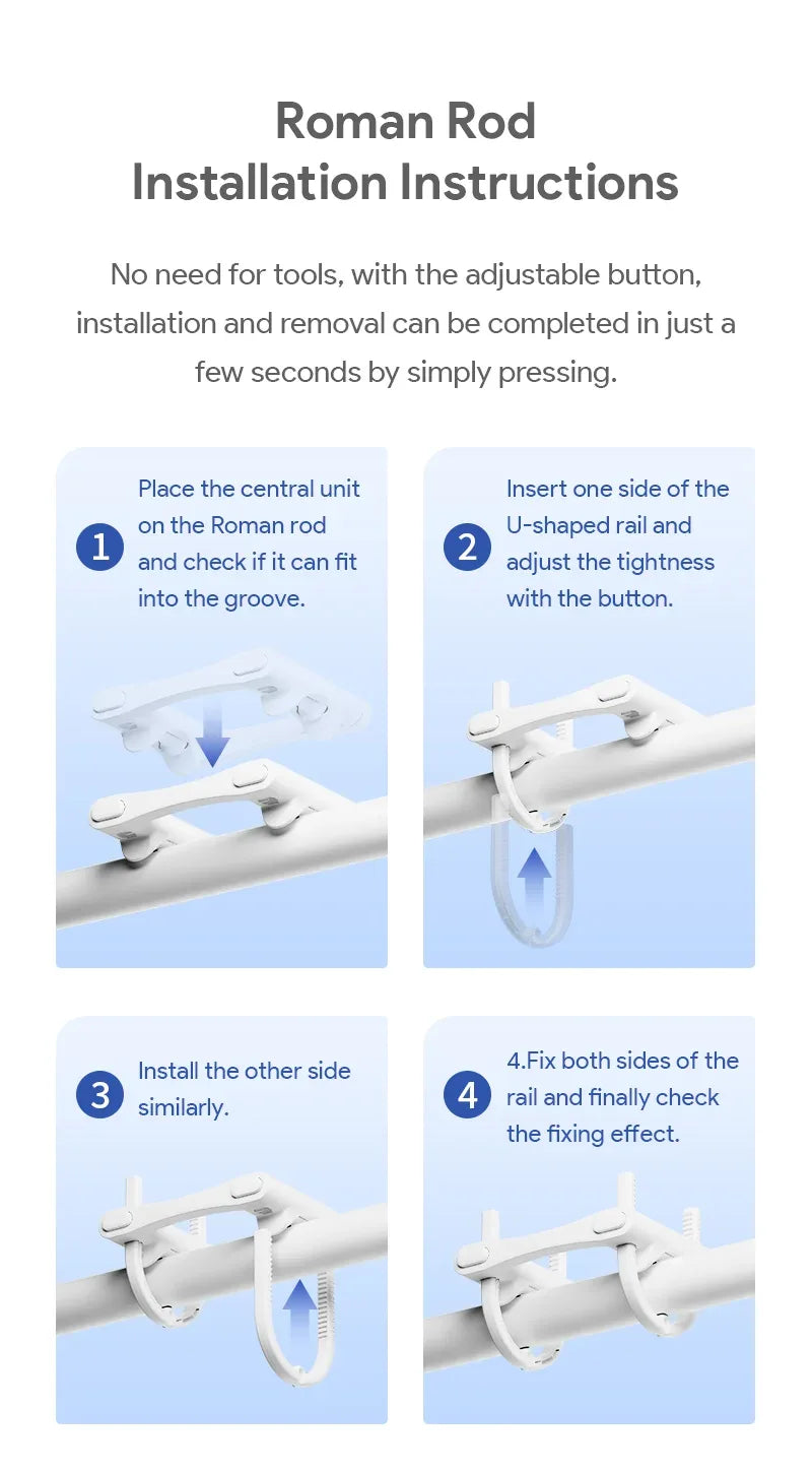 Tuya Zigbee/Bluetooth Track Curtain Robot Tuya Smart Rail Curtain Robot Smart Curtain Pusher Robot Support Siri Alexa Voice