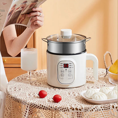 Multifunctional Electric Slow Cooker Portable Dormitory Student Office Staff Mini Electric Pot Stir Stew Non-Stick Rice Cooker