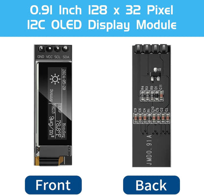 0.91 inch OLED display module white/blue OLED 128X32 LCD LED Display SSD1306 12832 0.91 IIC i2C Communicate for ardunio