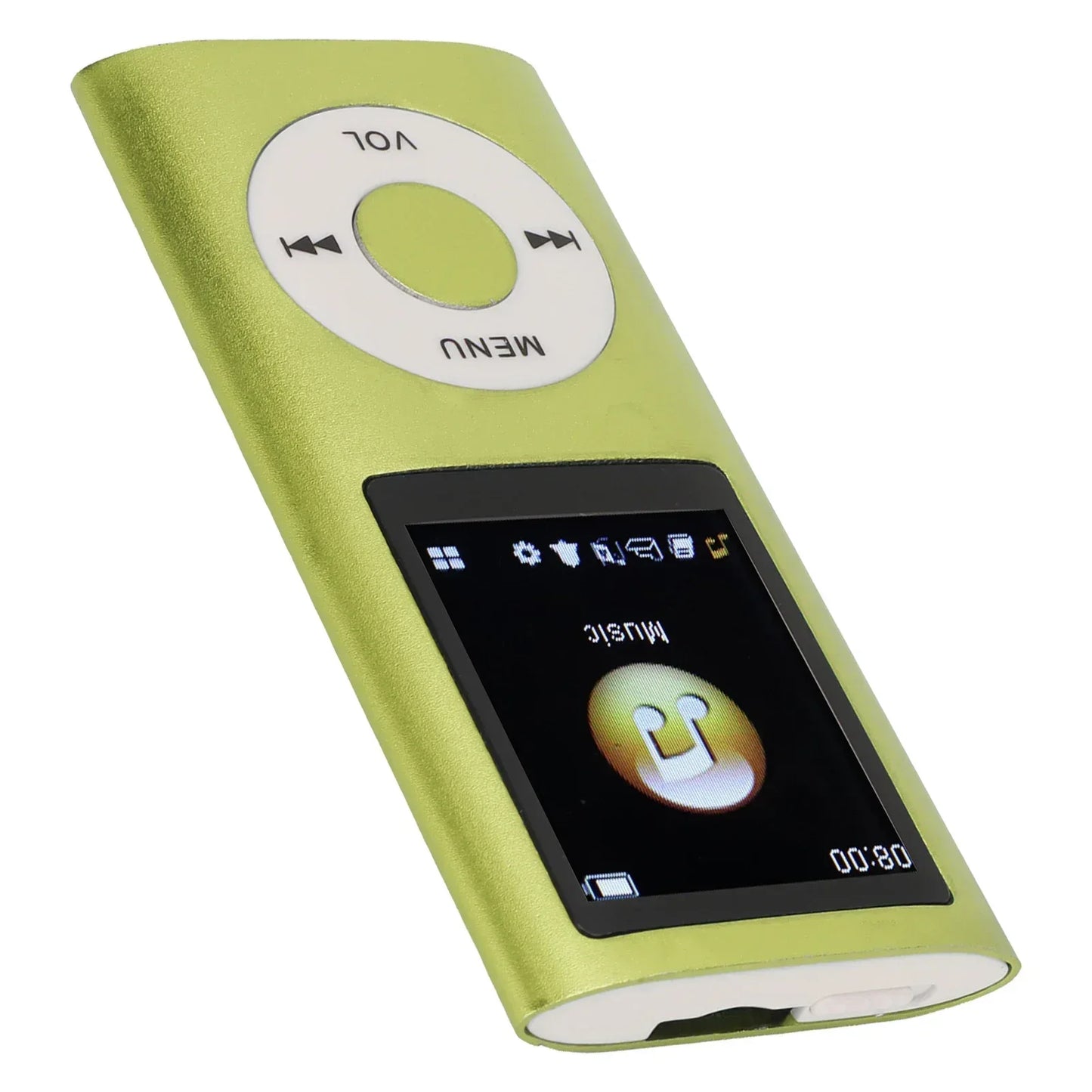MP3 Player with Earphone Data Cable Stylish Multifunctional Lossless Sound Slim 1.8 Inch LCD Screen Portable MP3 Music Players