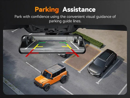 WOLFBOX G850 Front and Rear 4K 5.8Ghz WIFI Voice Control Dash Cam Car Camera WDR 1080P Dash Camera GPS Night Vision 24H Parking
