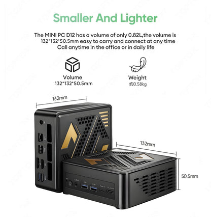 Topton Gaming Mini PC OCuLink AMD Ryzen AI 9 HX 370 ES AI 7 PRO 350 ES USB4 2x2.5G LAN 2xNVMe Desktop Computer Windows 11 WiFi6E