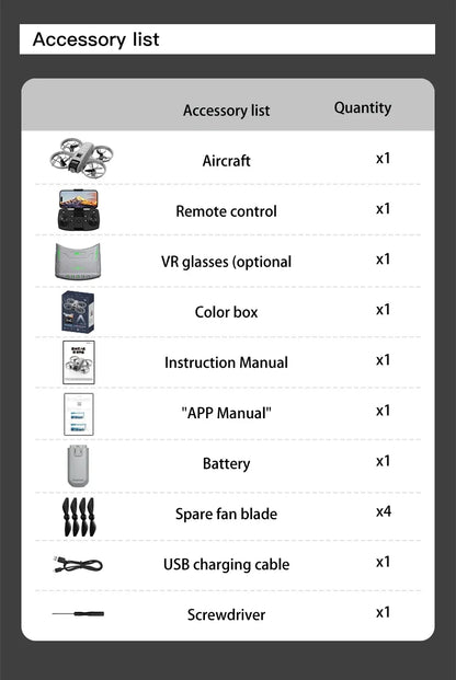 X228 Drone with VR Glasses 4K 2.4G WIFI Positioning Professional HD Aerial RC Plane HD Dual Camera Quadcopter Aerial Drones Toys