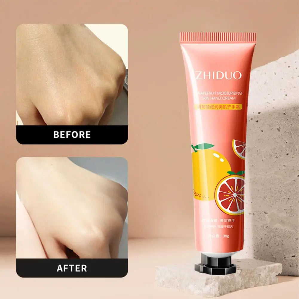 1Pc Hand Cream With Flower Fragrance Anti Chapping Plant Essence Care Moisturizing Hand Cream Hand Winter Care Color Random 30g